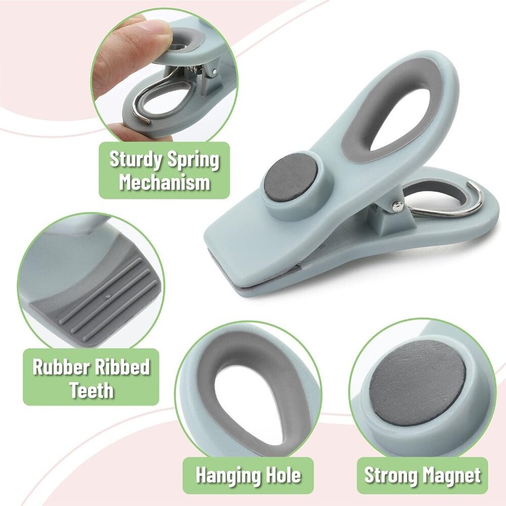 Magnetic Chip Clips, 6pk, Muted Pastel - Picture 4 of 7